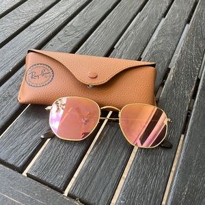 Rayban Pink Octagonal Sunglasses